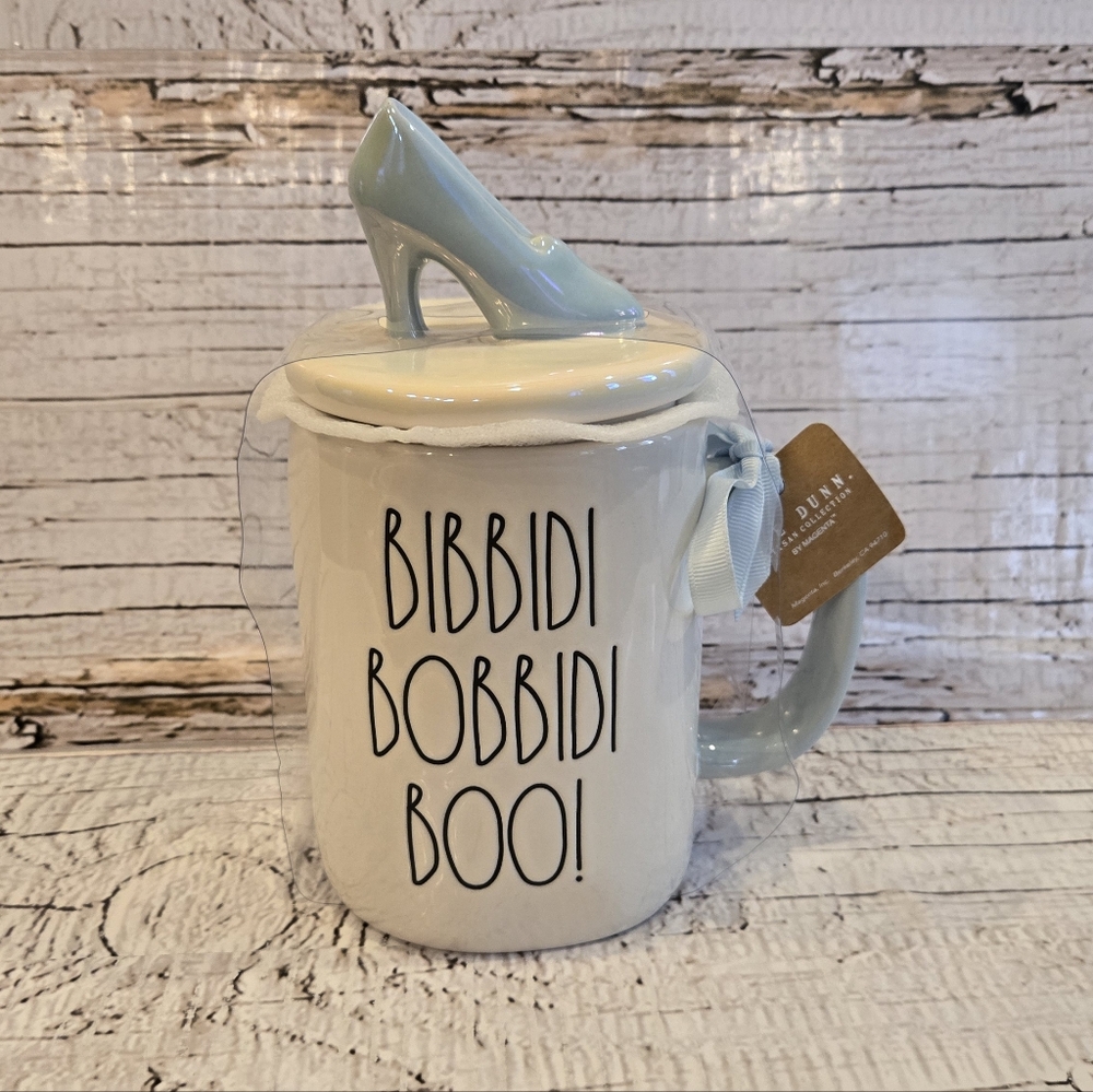 Rae Dunn "Bibbidi Bobbidi Boo!" Cinderella Mug with Slipper Topper